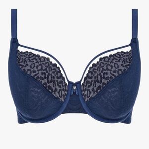 Freya Women's Catwalk Underwire Plunge Bra Blue 28G Medium